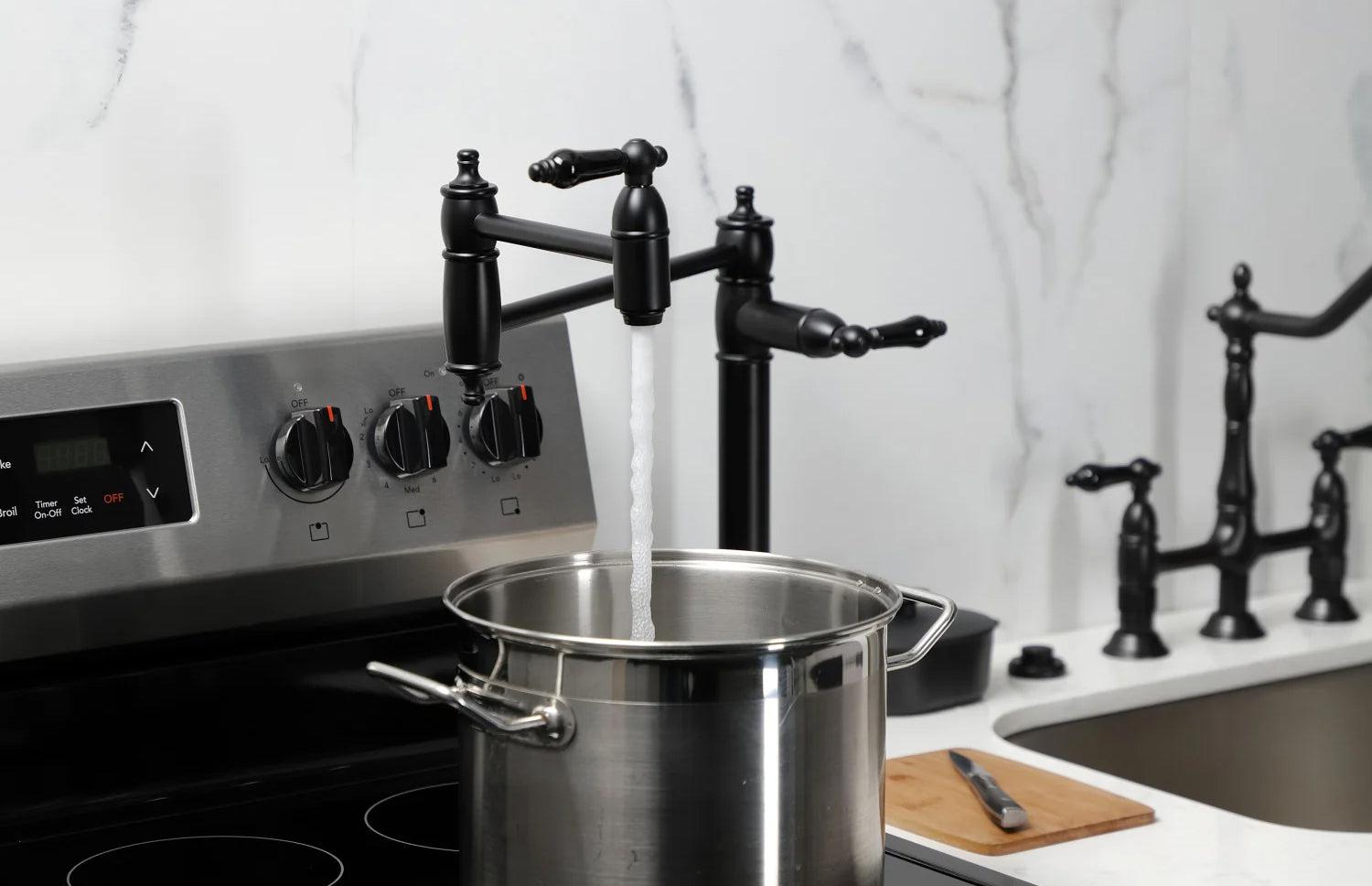 Duchess Q Two-Handle 1-Hole Deck Mount Pot Filler/Kitchen Faucet