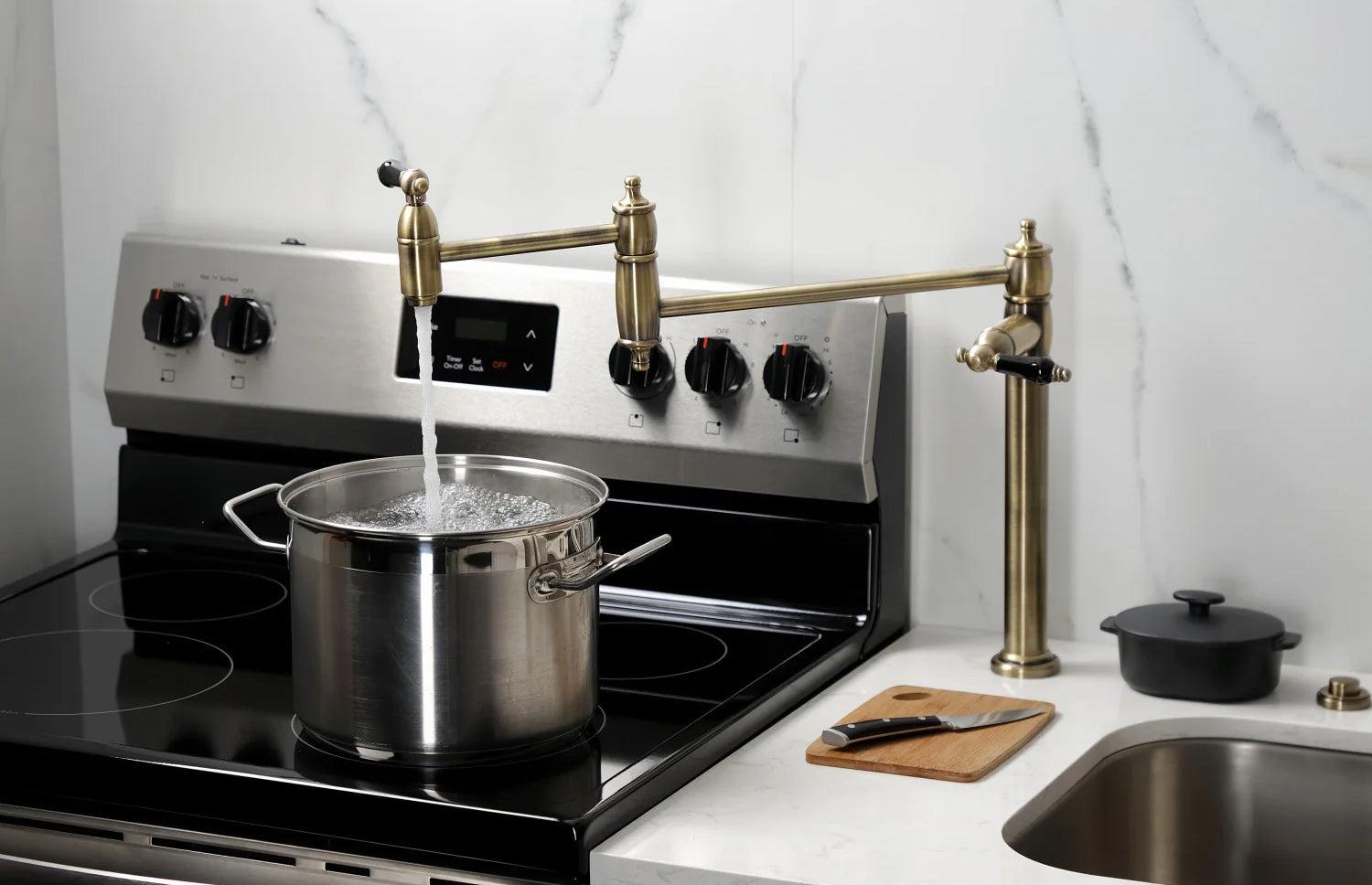 Duchess Q Two-Handle 1-Hole Deck Mount Pot Filler/Kitchen Faucet