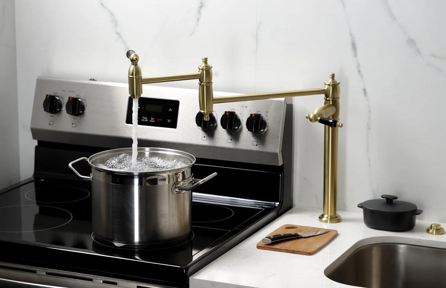 Duchess Q Two-Handle 1-Hole Deck Mount Pot Filler/Kitchen Faucet