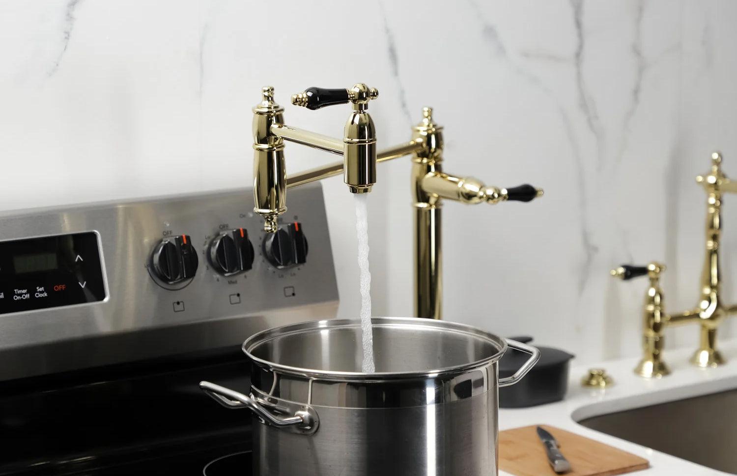 Duchess Q Two-Handle 1-Hole Deck Mount Pot Filler/Kitchen Faucet