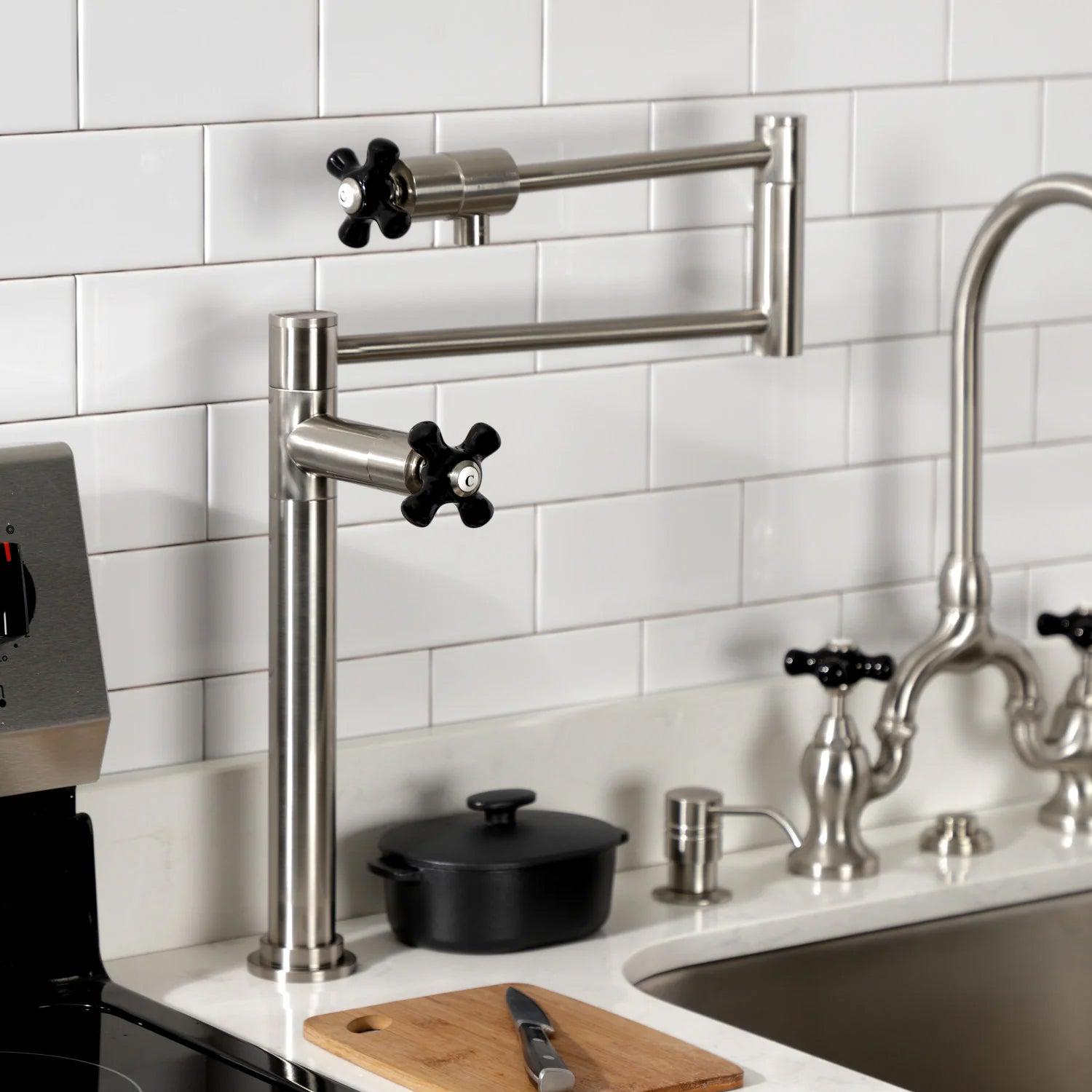 Duchess S Two-Handle 1-Hole Deck Mount Pot Filler/Kitchen Faucet