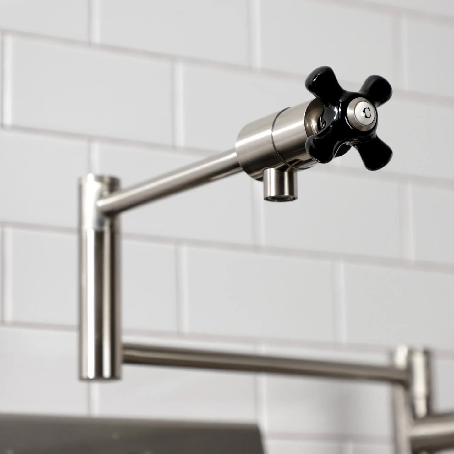 Duchess S Two-Handle 1-Hole Deck Mount Pot Filler/Kitchen Faucet