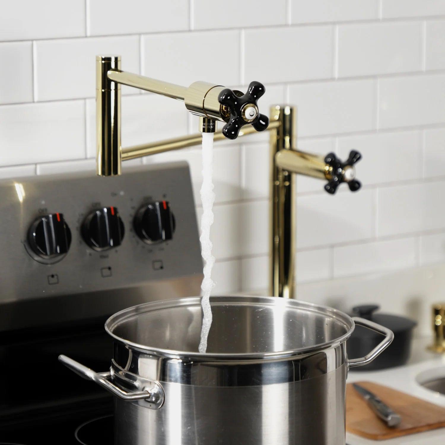 Duchess S Two-Handle 1-Hole Deck Mount Pot Filler/Kitchen Faucet