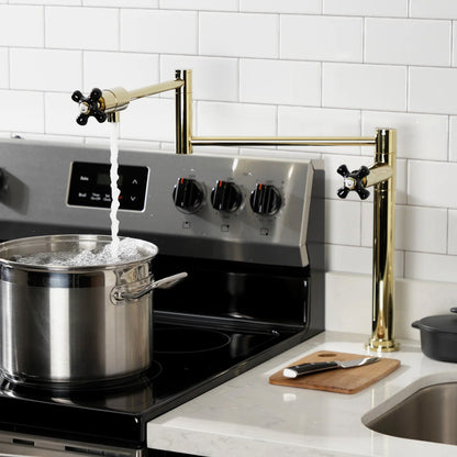 Duchess S Two-Handle 1-Hole Deck Mount Pot Filler/Kitchen Faucet