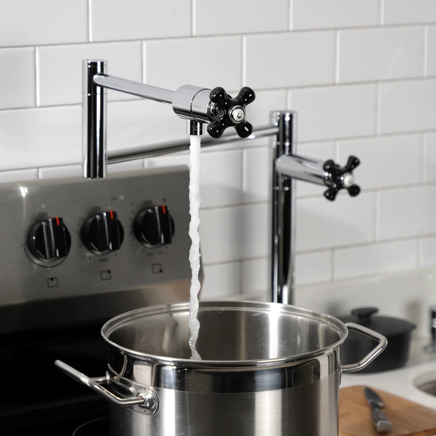 Duchess S Two-Handle 1-Hole Deck Mount Pot Filler/Kitchen Faucet