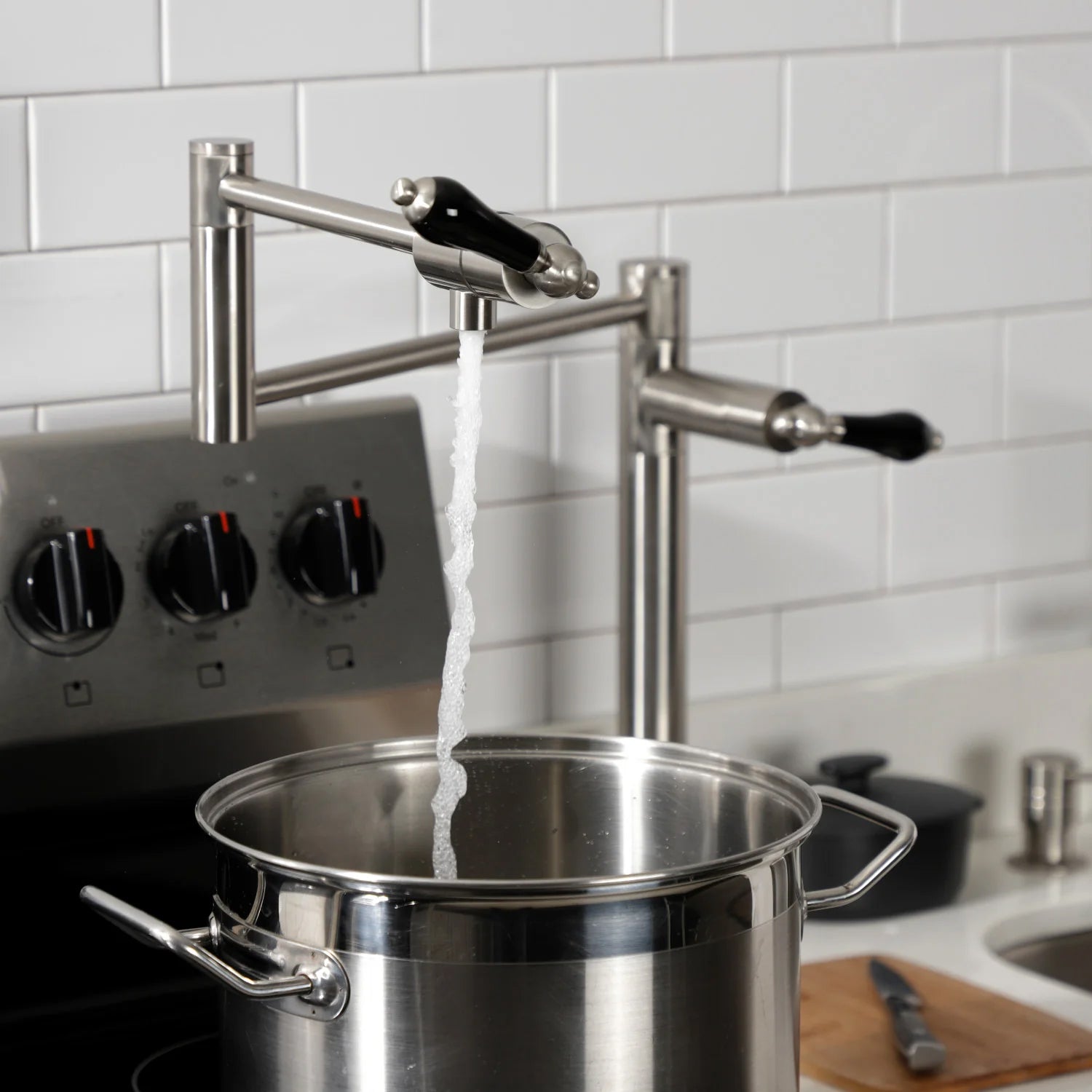 Duchess T Two-Handle 1-Hole Deck Mount Pot Filler/Kitchen Faucet