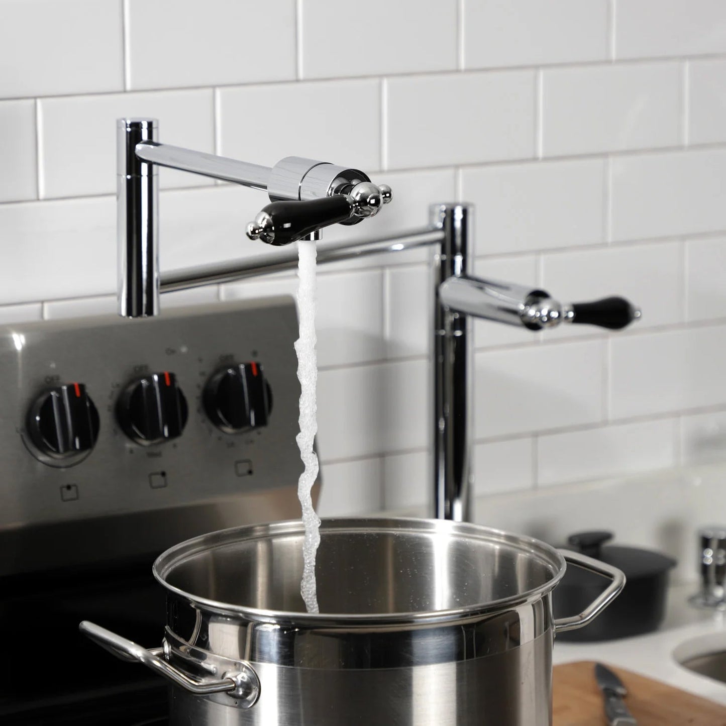 Duchess T Two-Handle 1-Hole Deck Mount Pot Filler/Kitchen Faucet