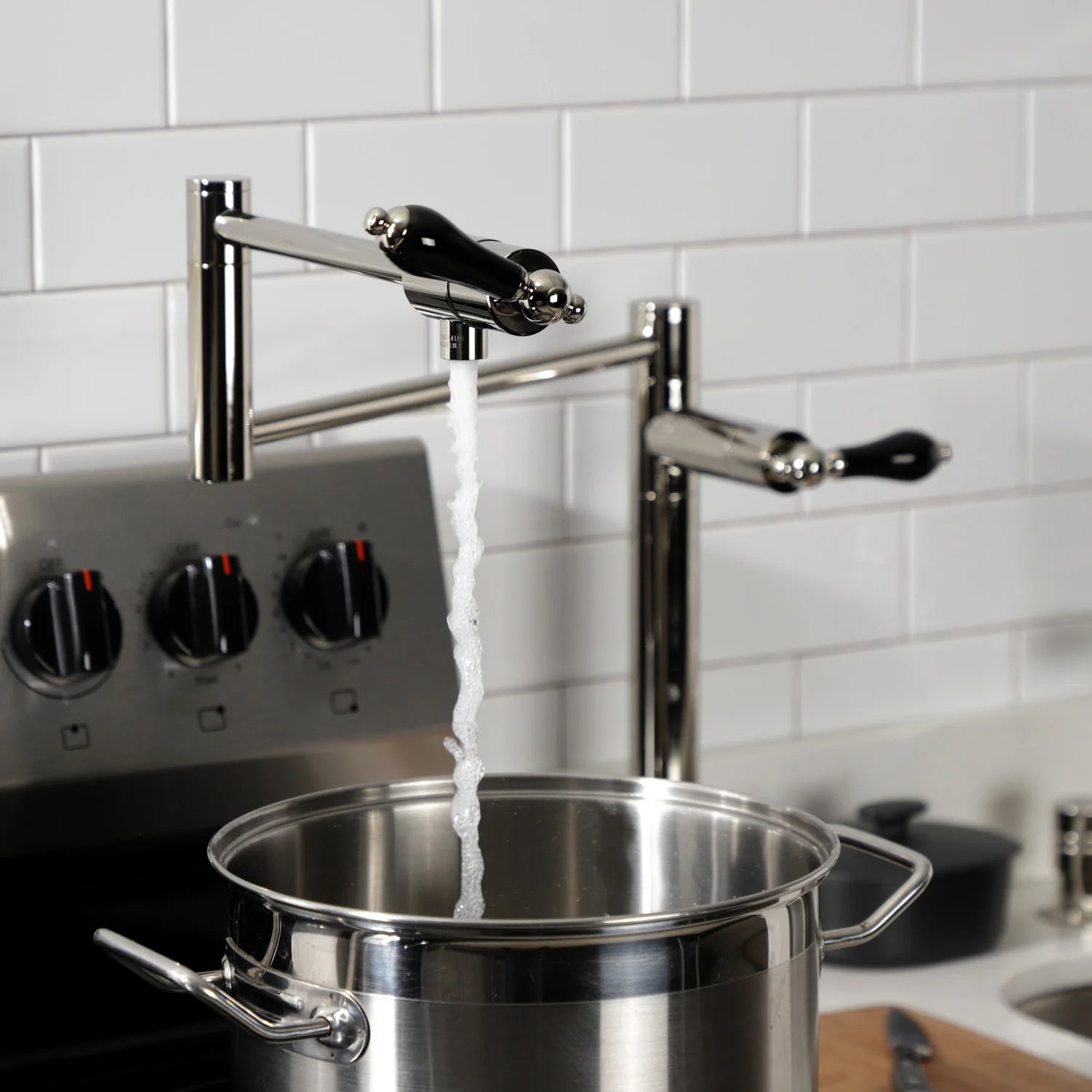 Duchess T Two-Handle 1-Hole Deck Mount Pot Filler/Kitchen Faucet