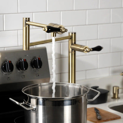 Duchess T Two-Handle 1-Hole Deck Mount Pot Filler/Kitchen Faucet