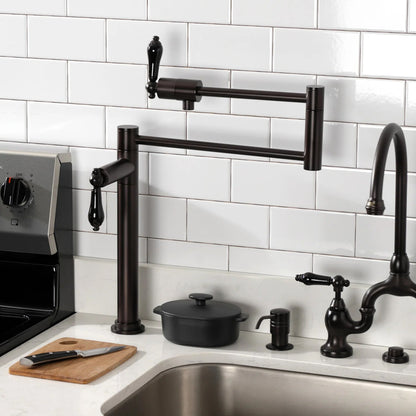 Duchess T Two-Handle 1-Hole Deck Mount Pot Filler/Kitchen Faucet