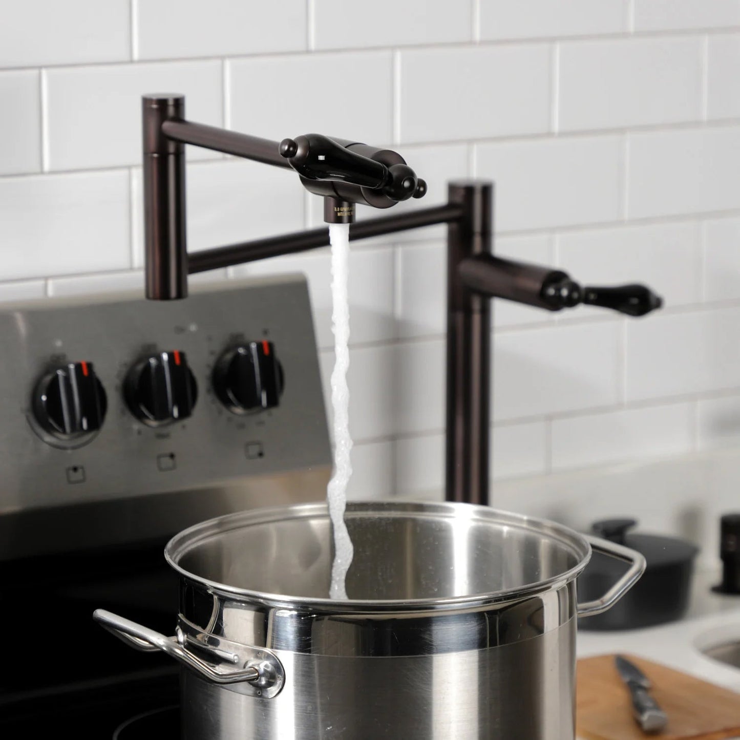 Duchess T Two-Handle 1-Hole Deck Mount Pot Filler/Kitchen Faucet