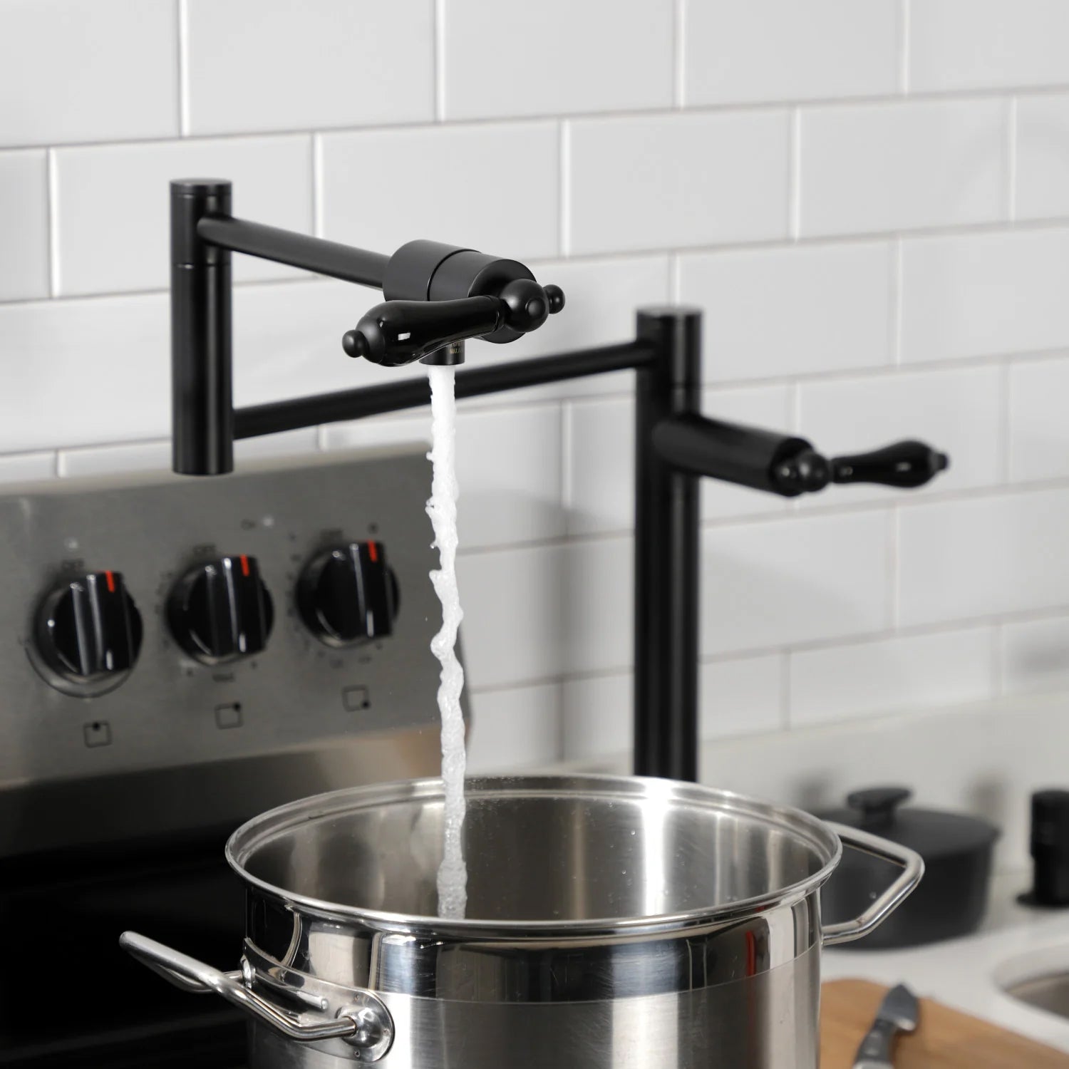 Duchess T Two-Handle 1-Hole Deck Mount Pot Filler/Kitchen Faucet