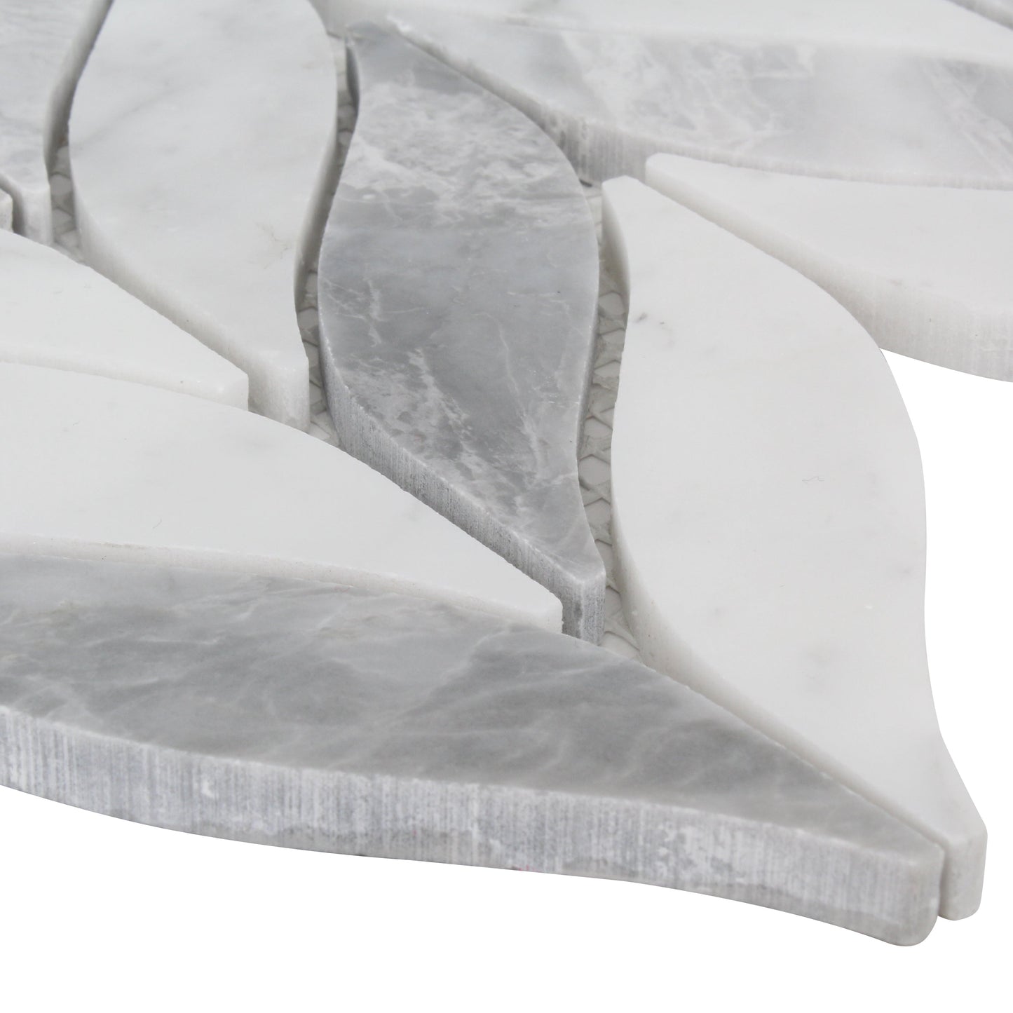 ET Leaf Loft 10" x 12" Marble Mosaic Tile