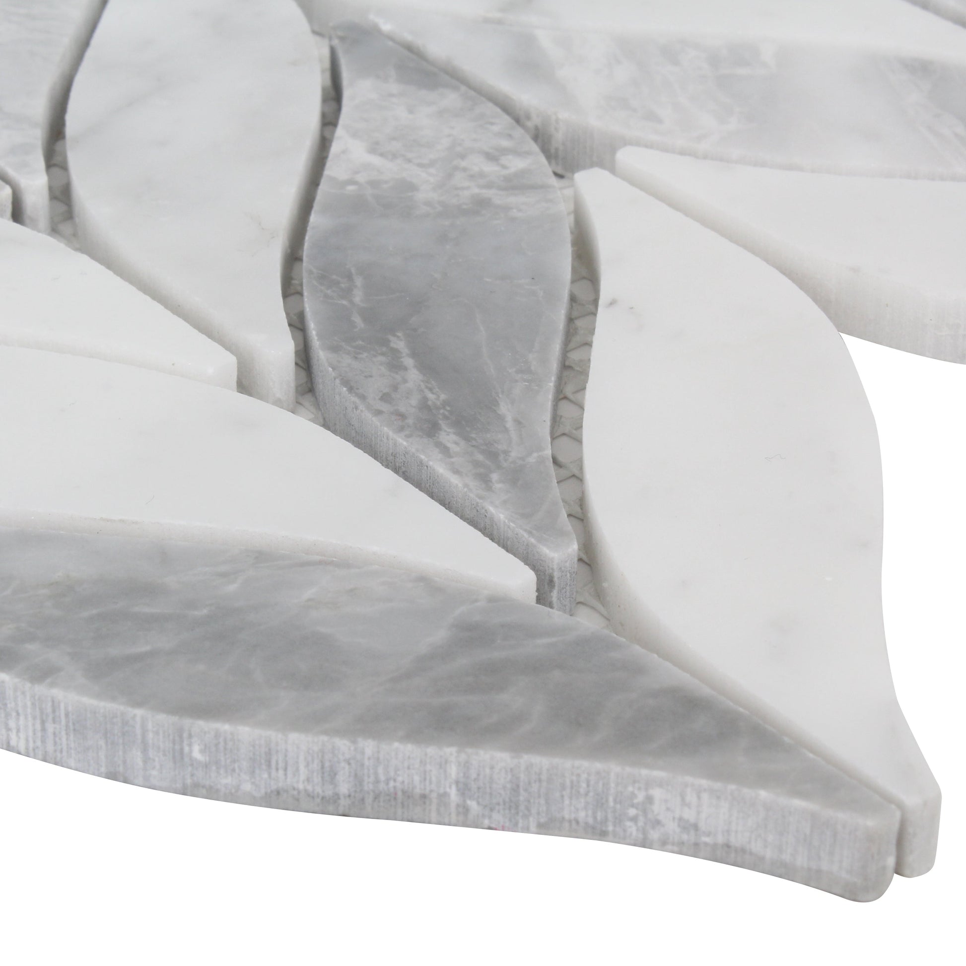 ET Leaf Loft 10" x 12" Marble Mosaic Tile