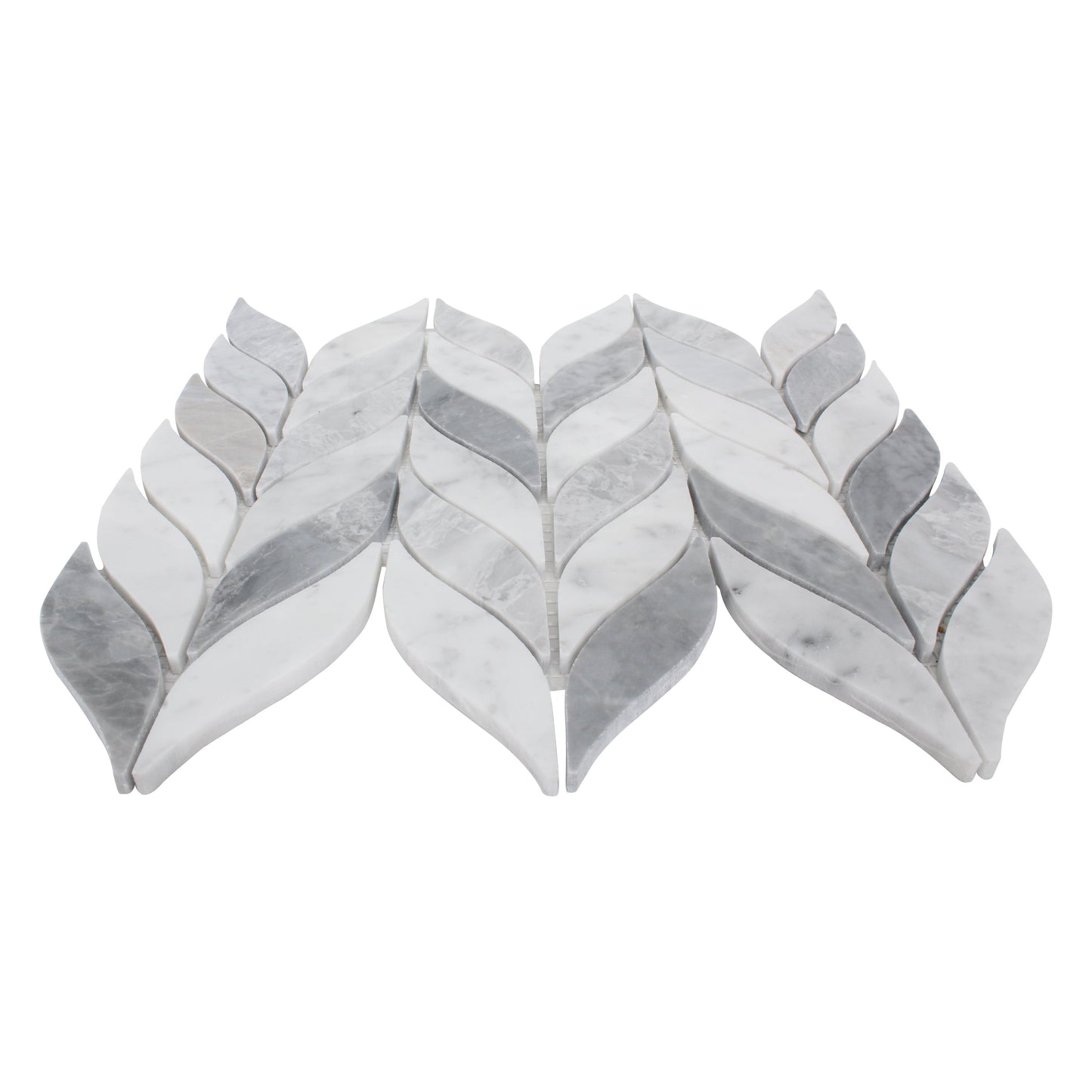 ET Leaf Loft 10" x 12" Marble Mosaic Tile