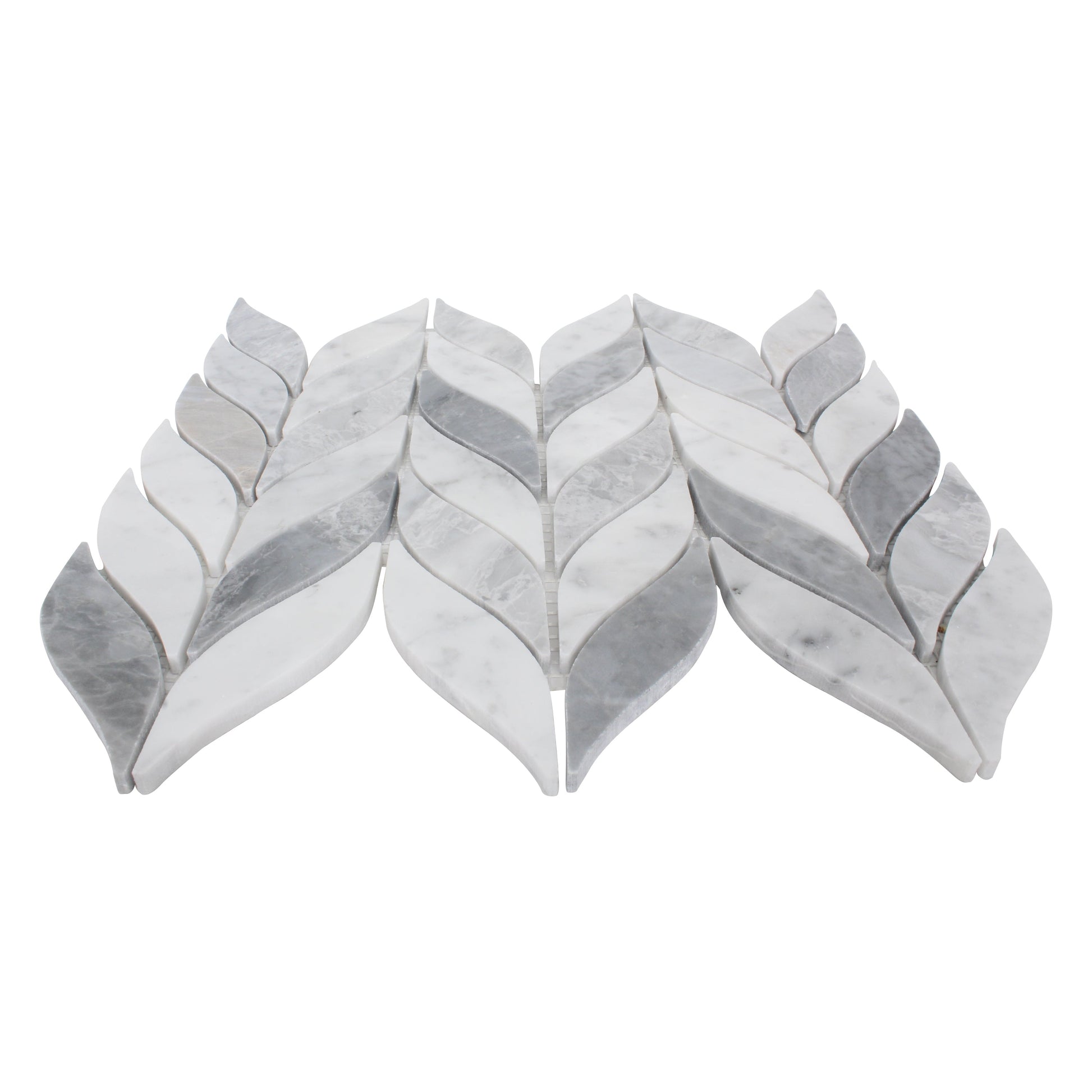 ET Leaf Loft 10" x 12" Marble Mosaic Tile