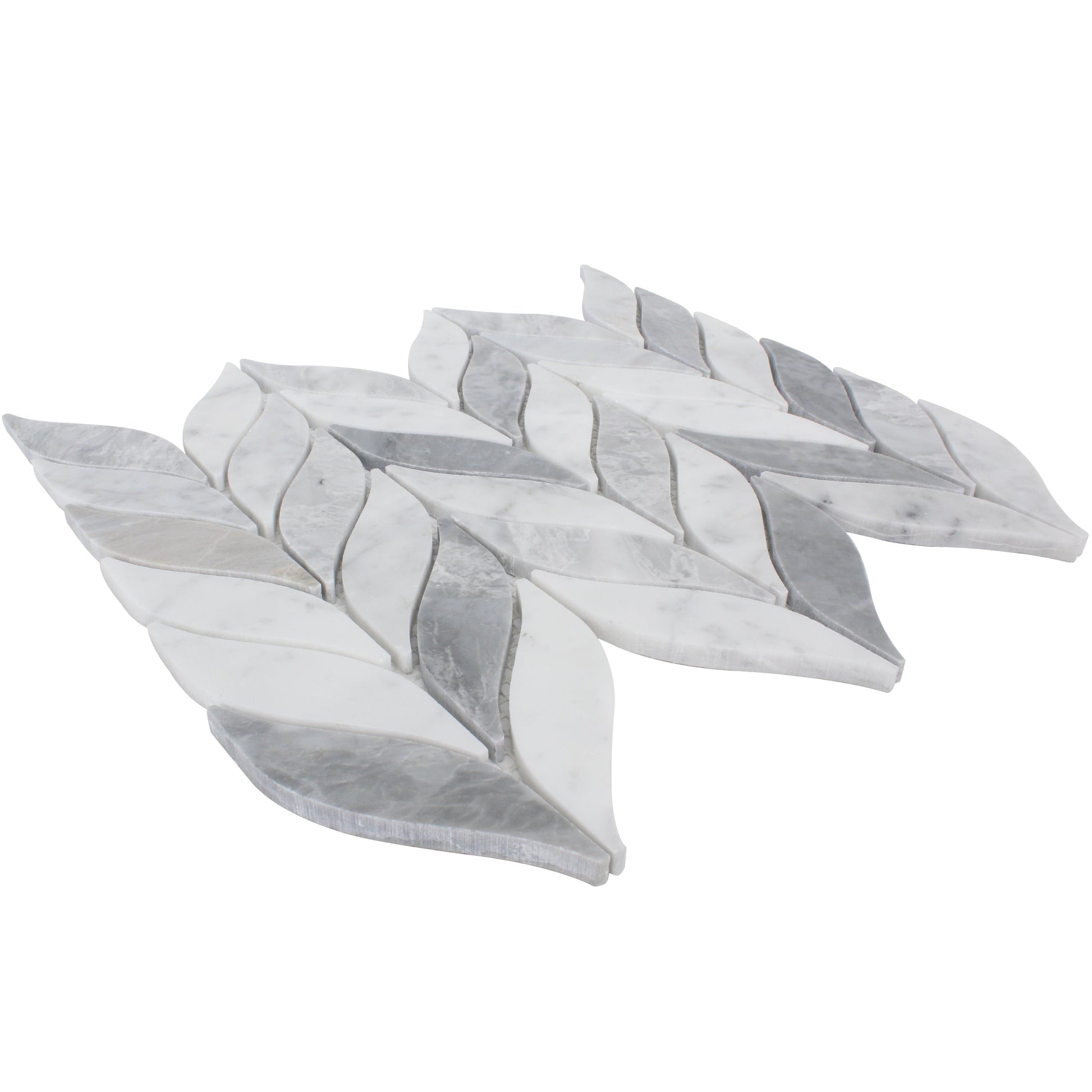ET Leaf Loft 10" x 12" Marble Mosaic Tile