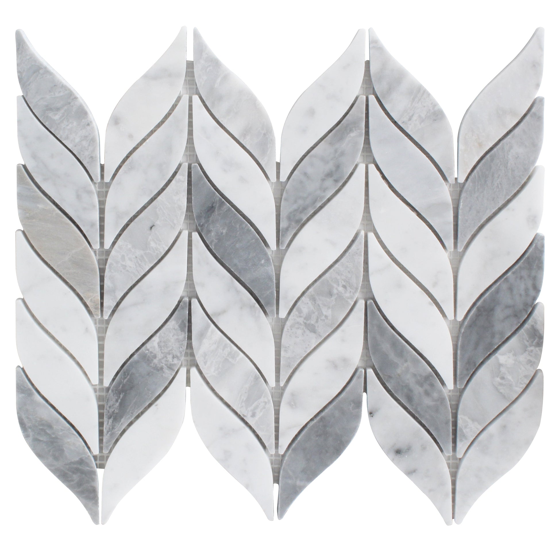 ET Leaf Loft 10" x 12" Marble Mosaic Tile