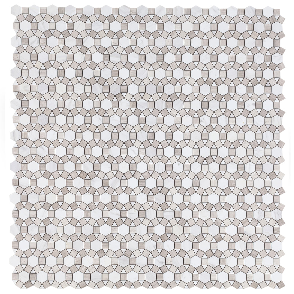 Elysium Tiles Aether Loft Polished 11.5" x 12" Mosaic Tile