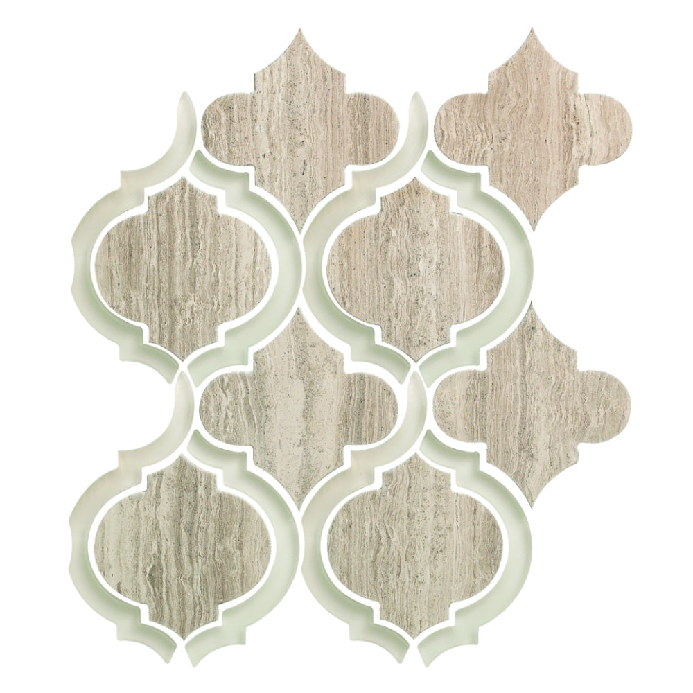 Elysium Tiles Alice Grey 9.75" x 11.75" Mosaic Tile