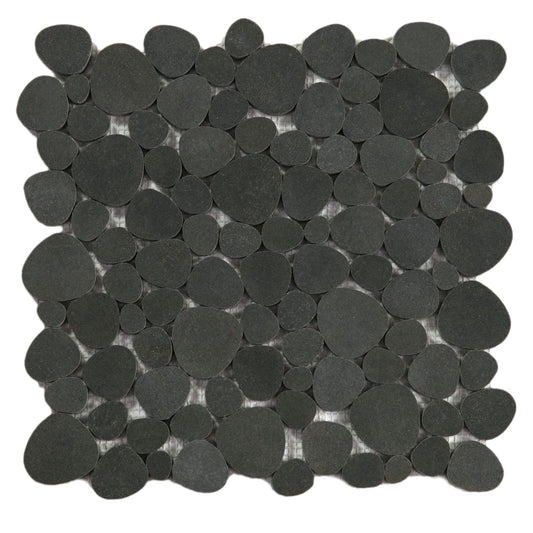 Elysium Tiles Aphrodite Basalt 12" x 12" Stone Mosaic Tile