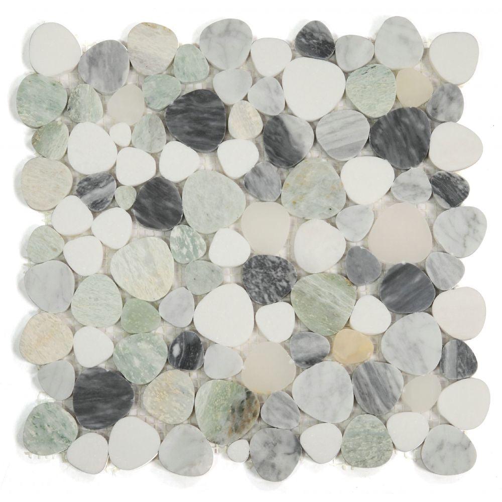 Elysium Tiles Aphrodite Grassland 12" x 12" Marble Mosaic Tile