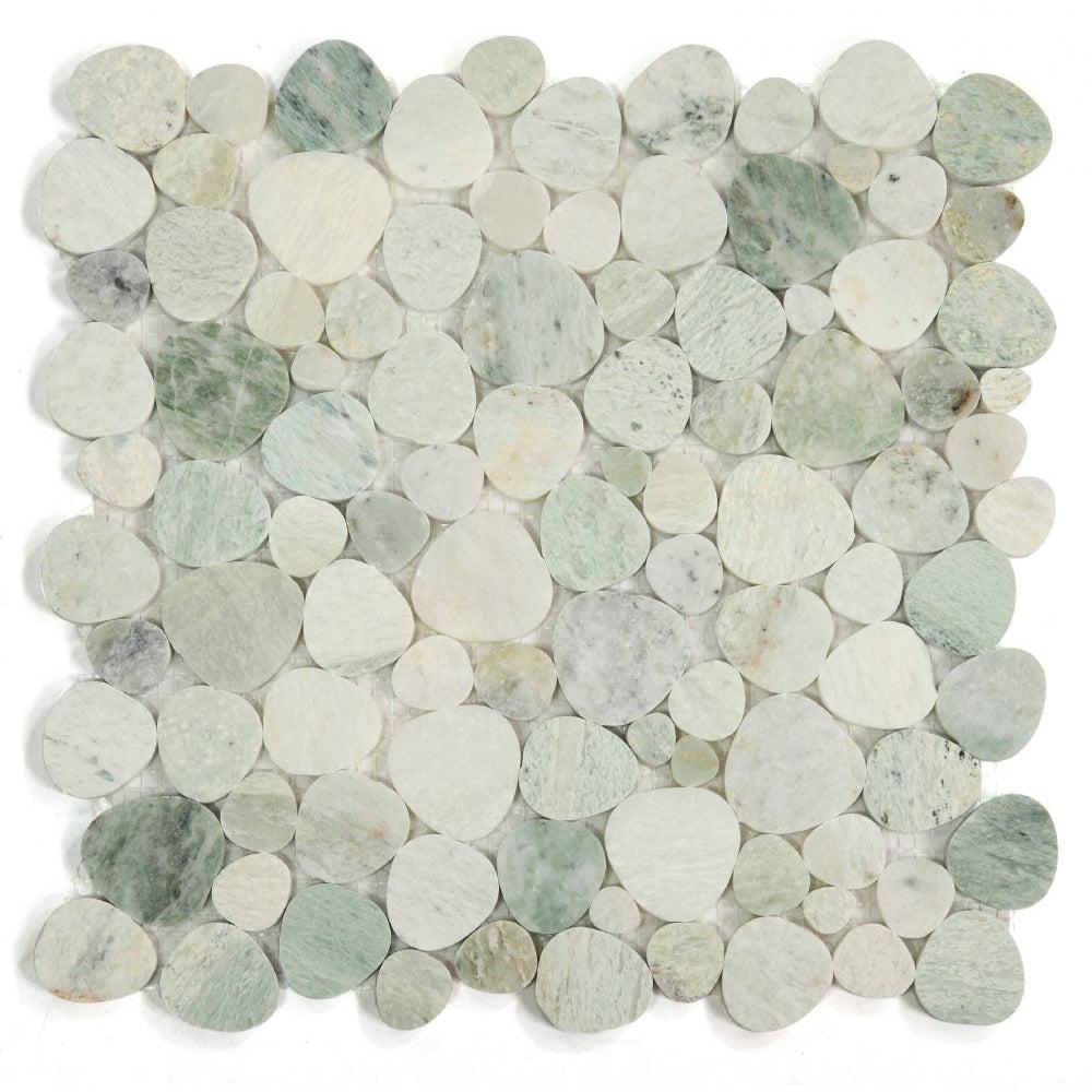 Elysium Tiles Aphrodite Green 12" x 12" Marble Mosaic Tile