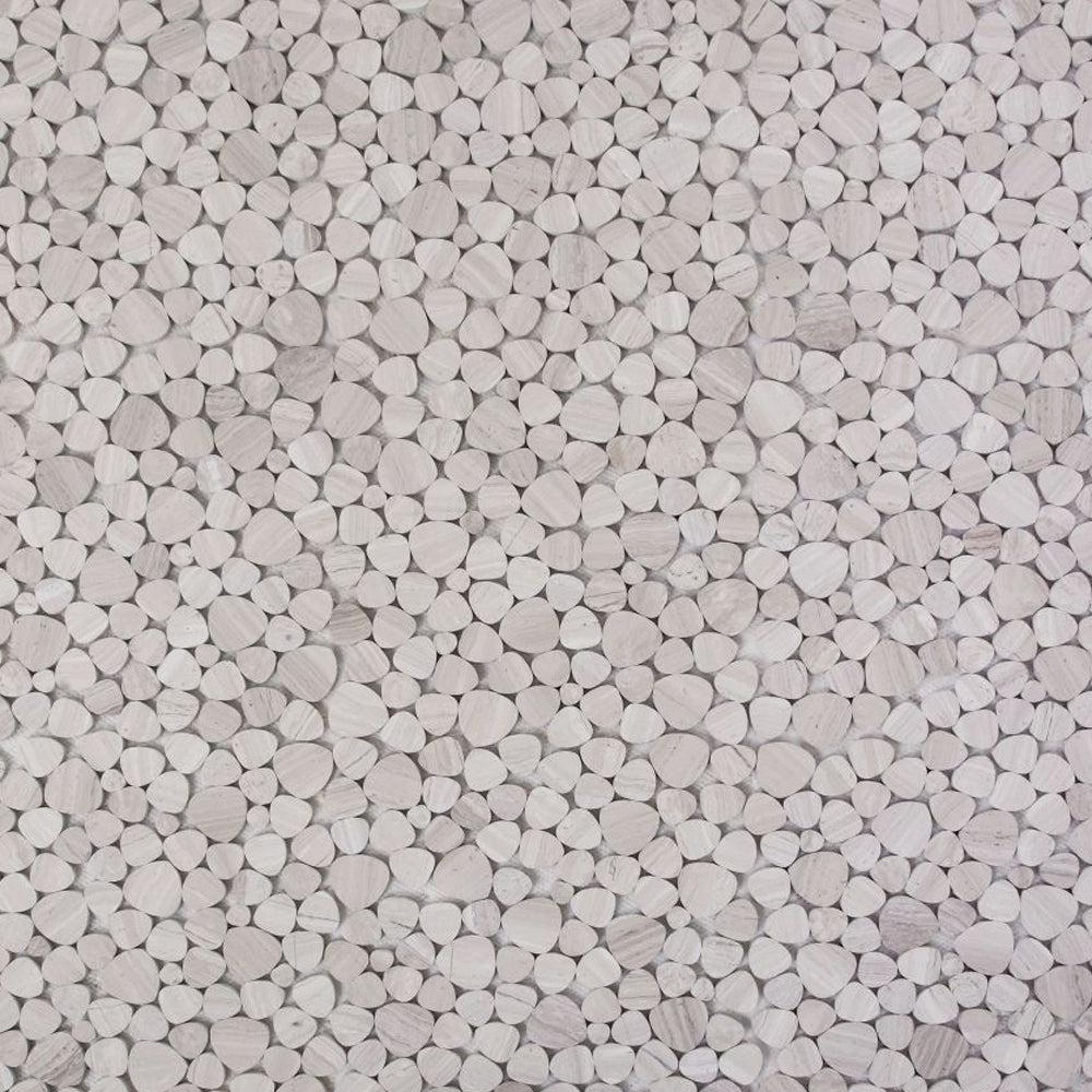 Elysium Tiles Aphrodite Grey 12" x 12" Marble Mosaic Tile