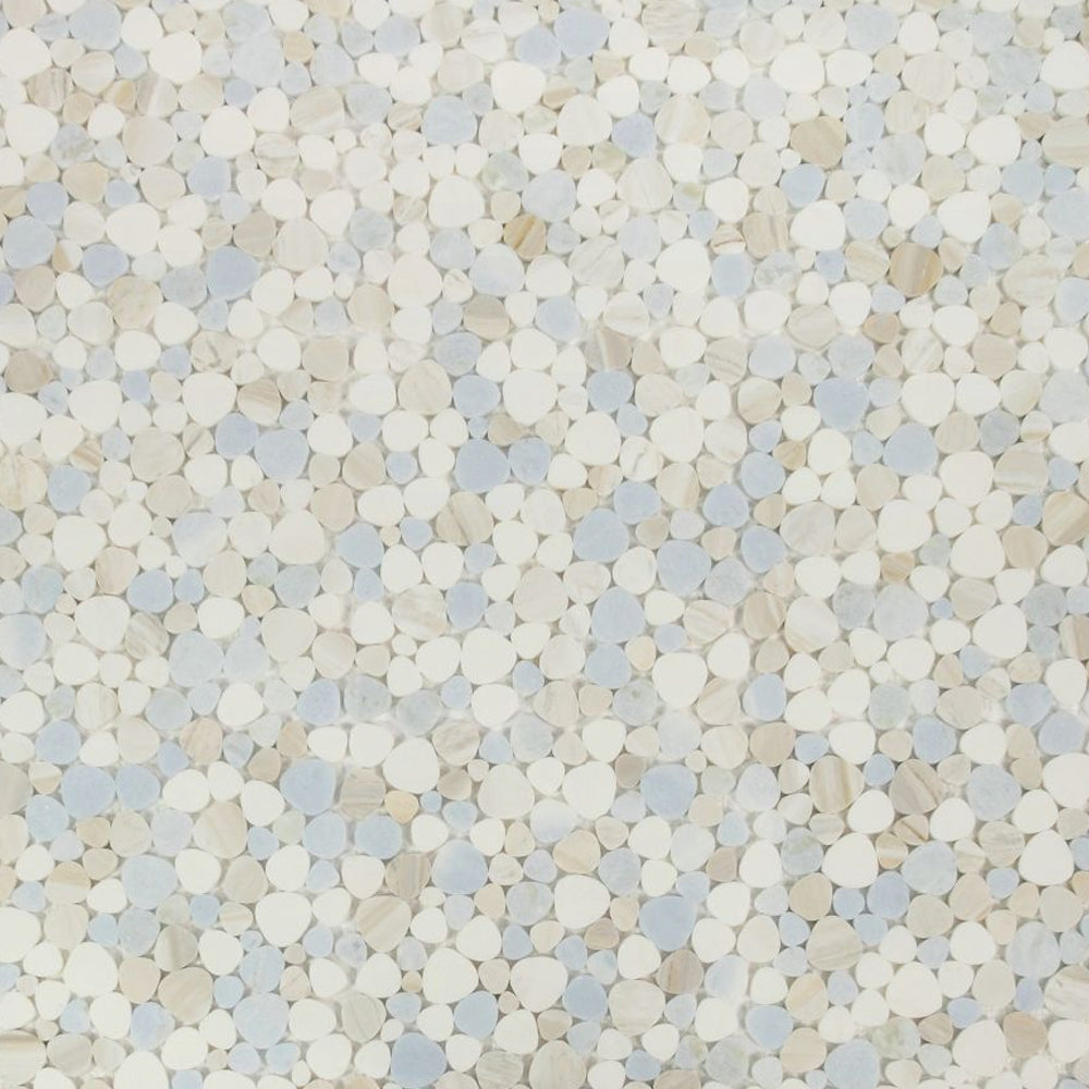 Elysium Tiles Aphrodite Sky 12" x 12" Marble Mosaic Tile