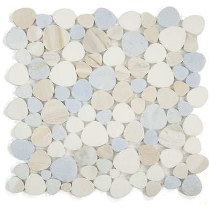 Elysium Tiles Aphrodite Sky 12" x 12" Marble Mosaic Tile