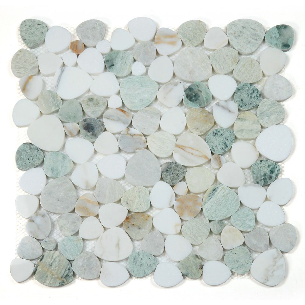 Elysium Tiles Aphrodite Spring 12" x 12" Marble Mosaic Tile