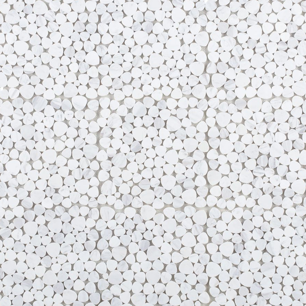 Elysium Tiles Aphrodite White 12" x 12" Marble Mosaic Tile