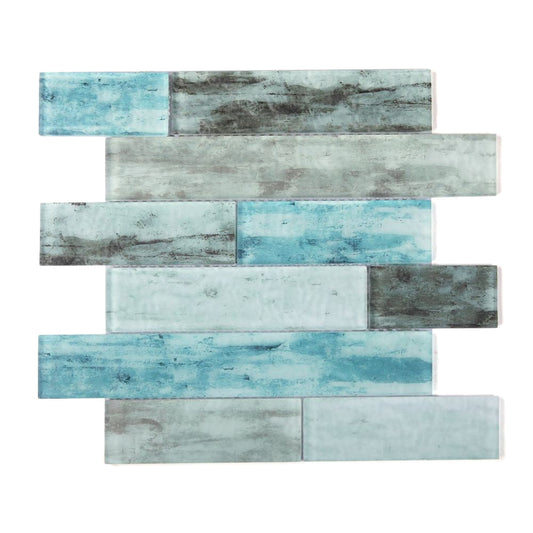 Elysium Tiles Art Ocean Casale 11.75" x 11.75" Glass Mosaic Tile