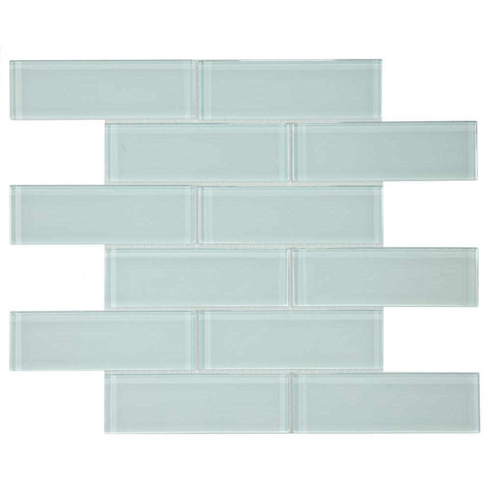 Elysium Tiles Casale Turquoise 11.75" x 11.75" Glass Mosaic Tile