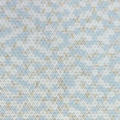 Elysium Tiles Daisy Wild Marina 12.5" x 12.75" Marble Mosaic Tile