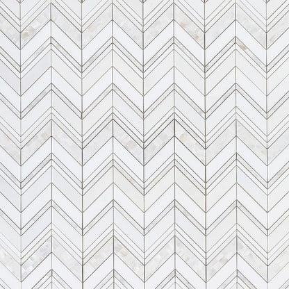 Elysium Tiles Diana Ravenna 11.75" x 12.25" Marble Mosaic Tile