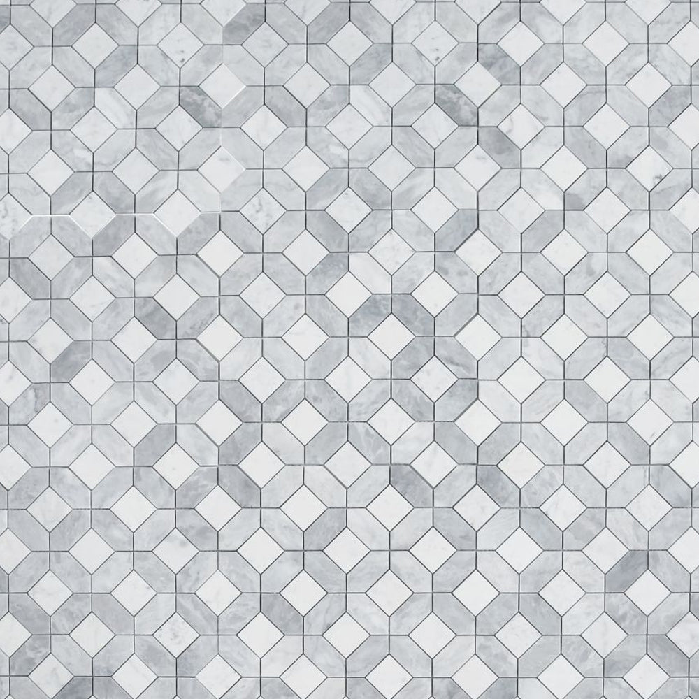 Elysium Tiles Eclipse Dusk 12" x 12" Marble Mosaic Tile