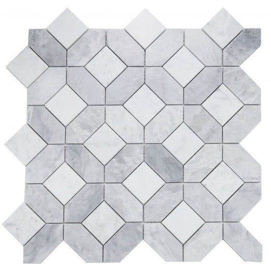 Elysium Tiles Eclipse Dusk 12" x 12" Marble Mosaic Tile