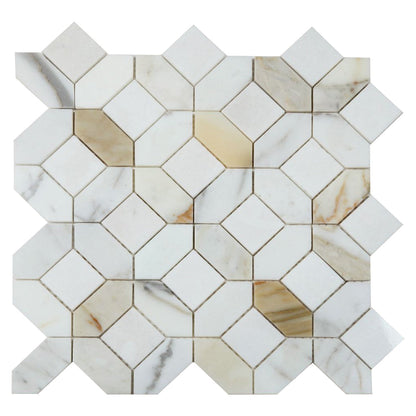 Elysium Tiles Eclipse Sun 12" x 12"Marble Mosaic Tile