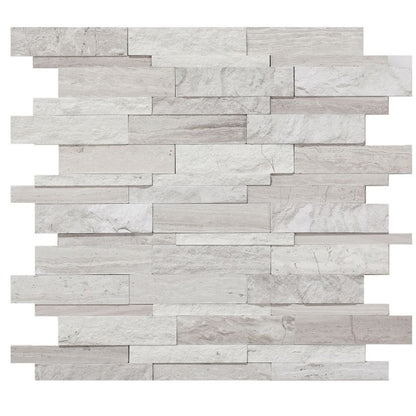 Elysium Tiles Egypt Grey 12" x 12" Marble Mosaic Tile