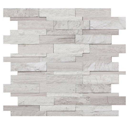 Elysium Tiles Egypt Grey 12" x 12" Marble Mosaic Tile