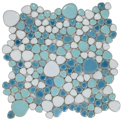 Elysium Tiles Growing Jewel Iris 11.5" x 11.5" Porcelain Mosaic Tile