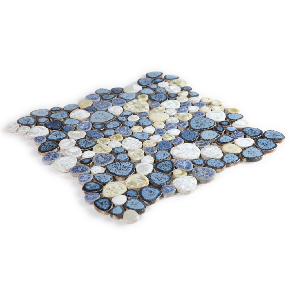 Elysium Tiles Growing Ocean 11.5" x 11.5" Porcelain Mosaic Tile