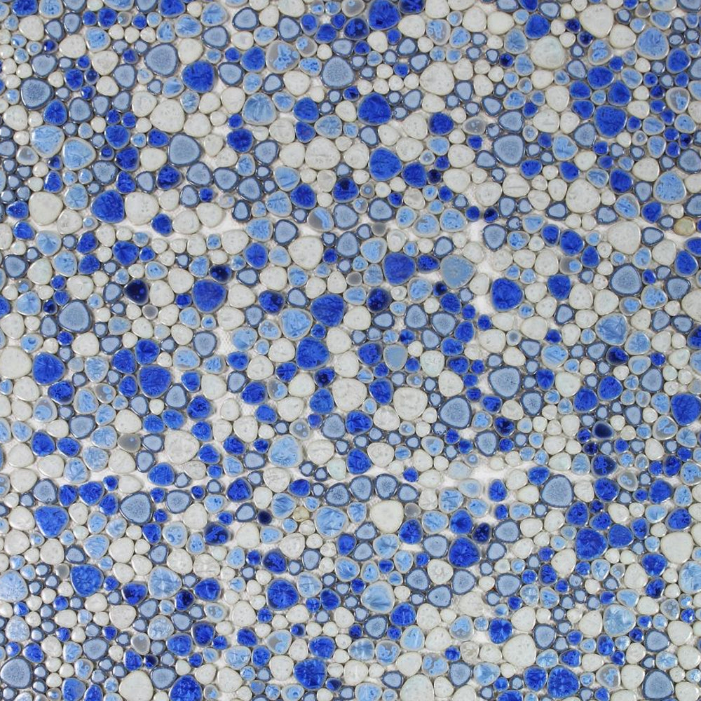 Elysium Tiles Growing Sapphire 11.5" x 11.5" Porcelain Mosaic Tile