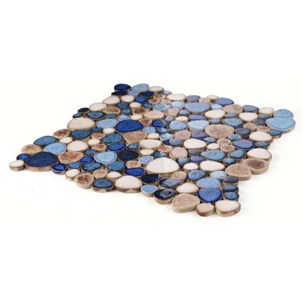 Elysium Tiles Growing Seaside 11.5" x 11.5" Porcelain Mosaic Tile