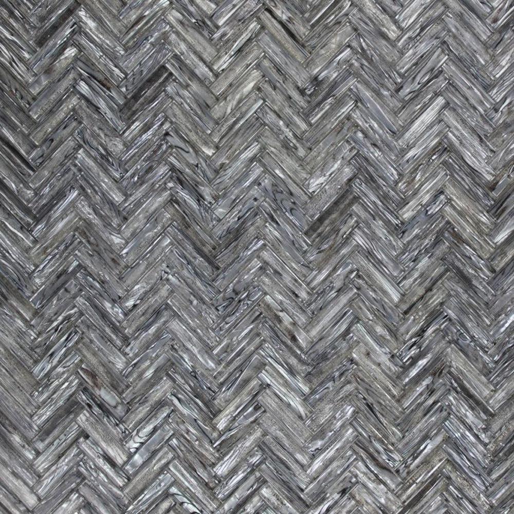 Elysium Tiles Herringbone Shell Silver 11