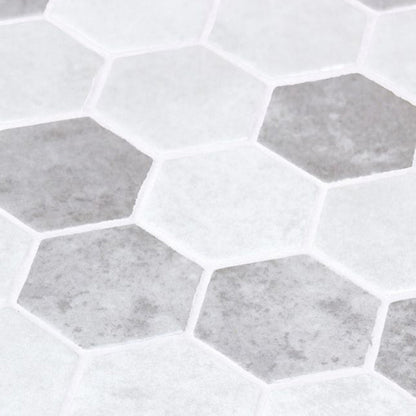 Elysium Tiles Hexagon Zelik XL Helsinki 11.25" x 11.25" Mosaic Tile