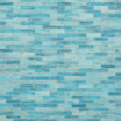 Elysium Tiles Hot Blue 11.75" x 12.75" Glass Mosaic Tile