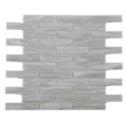 Elysium Tiles Hot Soft Grey 11.75" x 11.75" Glass Mosaic Tile