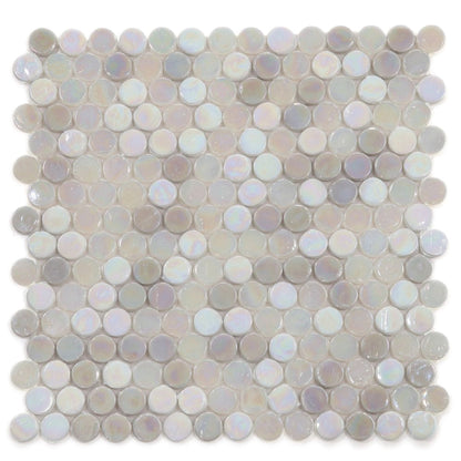 Elysium Tiles Inari Penny New 11.75" x 11.75" Glass Mosaic Tile